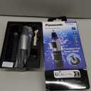 Panasonic ER-GN30-K Nose, Ear n Facial Hair Trimmer Wet/Dry with Vortex Cleaning System, Black (Blue)