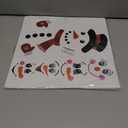 4 x 45pcs Snowman Face Stickers for Crafts Cute Christmas Ornaments Vinyl Snow Man Face Decals Xmas Winter Holiday Stickers for Window Glass Cups Balls Jars Wall Party Supplies Home Decoration(face45)