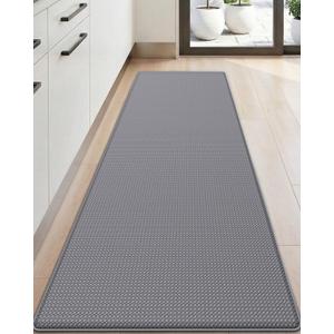 DEXI Kitchen Floor Mats Cushioned Anti Fatigue, 23x59 Wide Standing Runner Rug Waterproof, Comfort Memory Foam Padded for Front Sink Laundry, Grey