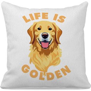 Golden Retriever Pillow Covers 18x18, Golden Retriever Decor & Gifts for Women, Men & Parents