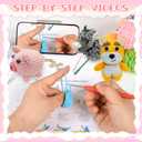 VBNVBN 6Pcs Crochet Kit for Beginners Crochet Animal Kits with Step by Step Videos Tutorials DIY Amigurumi Knitting Kit Complete Starter Set with Yarn Hook Birthday Holiday Crafts Gift for Adults
