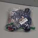 rabbitgoo Dog Harness No Pull with 2 Leash Clips, Adjustable Soft Padded, Reflective Oxford No Choke Pet Vest with Easy Control Handle for Large Dogs, Blue Star, L