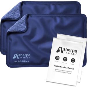 Large Hot and Cold Flexible Gel Ice Packs for Injuries Reusable, Cold Packs for Injuries Reusable Ice Packs, Soft Ice Pack for Back Cold Compress - 11.5" x 14.5" - Blue