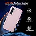 Hualele for Samsung Galaxy S23 Case,[Military Grade Protection] [Dropproof Shcokproof] Anti-Slip Grip Dual Layer Rugged Heavy Duty Galaxy S23 Phone Case,Pink