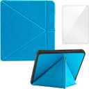 Case Compatible with 8" Kobo Forma(Model N782, 2018 Release Version), Includes a Screen Protector - Premium PU Leather Cover with Auto Sleep/Wake (One Size, Blue)