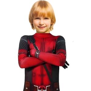 PatLoom 3D Print Bodysuit Heroes Jumpsuit Outfits for Halloween Cosplay Costumes with Headwear for Kids Boys Girls Christmas
