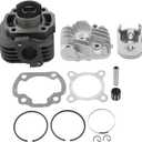 70cc 2-Stroke 47mm Big Bore Cylinder Piston Kit for Yamaha Jog 50 1991-2001, Vino 50 2001-2005, Vino Classic 50 YJ50RA 2002-2005, Zuma 50 YW50 2002-2011