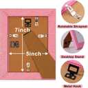 5x7 Glitter Picture Frame with Mat for 4x6, HD Real Glass Pastel Sparkle Photo Frames,Cute Fun or Unique 5 by 7 Artwork Frame for Tabletop or Wall Display Colorful 4 Pack