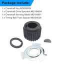 SecosAutoparts Crankshaft Gear Pulley Sensors Blade and Spacer Kit Fit for Mitsubishi Montero Sport Galant Eclipse Diamante 3.0L 3.5L V6# MD184894 MD185237 MD184291