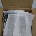 6 Pack Floating Shelf Brackets, 6 Inch Heavy Duty Industrial Shelf Bracket, Black Metal L Brackets for Shelves Support DIY(1/5 Inch Thicked)