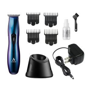 Andis 560974 Slimline Pro Cord/Cordless Trimmer Lithium Ion T-Blade, Zero Gap Precision, Limited Edition Galaxy, Professional Performance