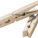 Household Essentials Classic Birchwood Clothespins, Bag of 50