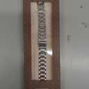 Wearlizer Slim Metal Band Compatible with Apple Watch Bands 41/40/38/42mm Women, Dressy Thin Stainless Steel Strap Silver Link Bracelet for iWatch Series 11 10 9 8 7 6 5 4 3 2 1 SE Silver