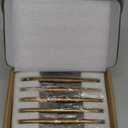 Goo-Ki Vintage Retro Antique Brass Zinc Alloy Cabinet Handles - 5.03''(128mm) Hole Center Affordable Luxury Cabinet Pull Hardware for Bedroom, Kitchen, 6 Pack