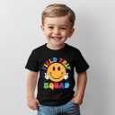 Field Day Shirt for Toddler Boys Girls Kids 2-8T, Colorful Field Day Print, Short Sleeve Tee, Fun & Comfortable (Black)