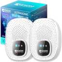 T-25, Ultrasonic Pest Repeller Wall Plug-in Most Effective Than Repellents - Get Rid of - Rodents, Squirrels, Mice, Rats, Bats, Roaches, Ants, Spiders, Bed Bugs, Мosquito, Insects, Fleas (2 Pack)