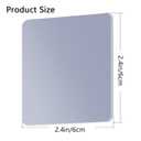 LMJIA Heavy Duty Double Sided Tape, Clear Reusable Mounting Tape Picture Hanging Adhesive Tape Removable Wall Tape Adhesive Poster Tape (Square-2.4inch*2.4inch)