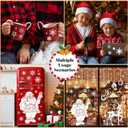 2 x HEEKPEK 163PCS Christmas Window Clings Decorations Large Merry Christmas Double Sided Stickers, Santa Claus Xmas Tree Reindeer Decals for Home Office School (14 Sheets)