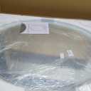 Hamilton Hills Large Oval Mirror 24x36 inch Polished Glass Frameless, Lightweight Mirror for Wall | 1" Beveled Rounded Bathroom Mirrors for Vanity | Oval Hanging Wall Mounted Mirror for Home Gym