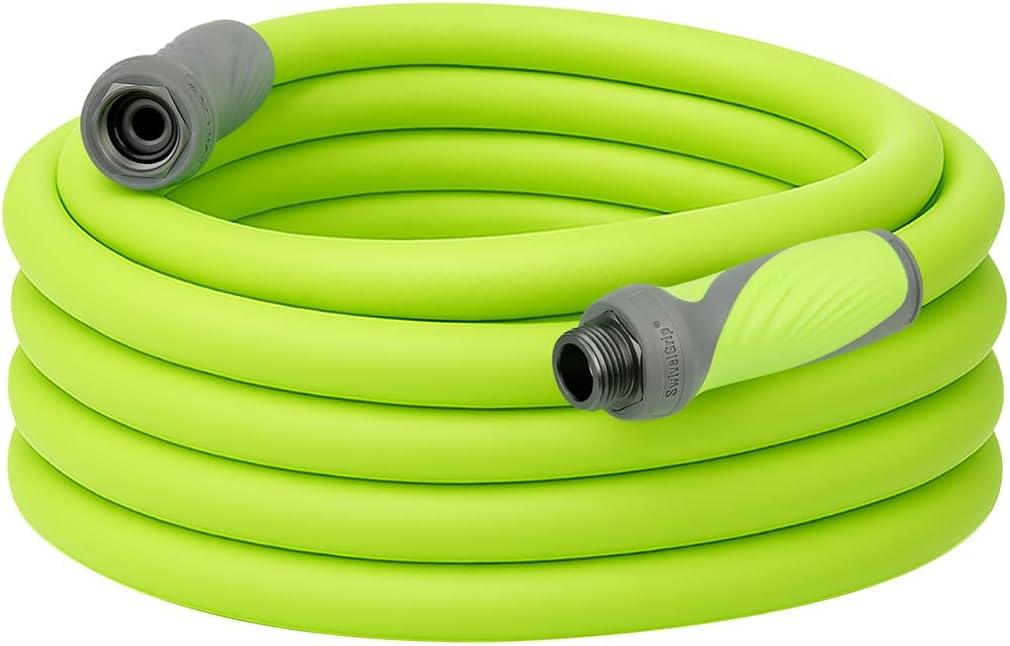 Flexzilla Garden Hose with SwivelGrip, 5/8 in. x 50 ft., Heavy Duty, Lightweight, Drinking Water Safe, ZillaGreen - HFZG550YWS-E (50ft)