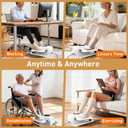 DamKee Under Desk Elliptical Exercise Machine, Electric Ellipse Leg Exerciser as Seen on TV, 15 Speeds Foot Exerciser While Sitting for Seniors, Portable Seated Pedal Exerciser for Home Office, Gifts