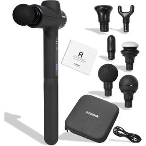 R2 Massage Gun - Percussion Deep Tissue Back Massager with Extension Handle (R2 - Black)