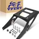 Detachable Two Up Tour Pack Mount Luggage Rack Compatible with Harley Softail Sport Glide FLSB 2018-2025 2020 Low Rider/S/ST (Black)