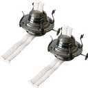 2 Pieces Oil Lamp Burner #2 Size Grayish Black Plated Oil Lamp Replacement Kerosene Lamp Parts Fits Hurricane Antique Vintage Oil Lamps for a 3 Inch Base Chimney