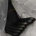 Plastic Extra Wide Suit Hangers, Pack of 15, Width: 17.7",Notched Shoulders & Metal Hooks, Black