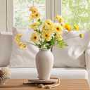Vanselia Ceramic Flower Vase Home Decor - Large Tall Farmhouse Table Vases Rustic Vintage Living Room Kitchen Bedroom Decorations for House Book Shelf Office Coffee Desk Dining Fireplace (11" Rustic)