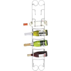 W Home Multi-Functional Towel Rack, 6'' x 5'' x 38'', Chrome