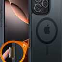 FNTCASE for iPhone 16 Pro-Max Case: Magnetic Matte Translucent Military Grade Drop Protective Phone Case | Shockproof Thin Rugged Durable Protection Bumper Cover