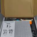 Matte Black Shower Faucet Set with Tub Spout 10 Inch, Shower Head and Handle with 2 Hooks, Tub and Shower Faucet Combo, Rain Shower and Handheld Shower System Square Wall Mount for Bathroom