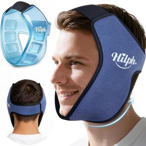 Hilph 3D Wisdom Teeth Ice Pack Wrap, 1 Hours Long-Lasting Ice Pack for Jaw, Cheek & TMJ with Ice Grid Gel Design, Flexible Gel Face Ice Wrap for Pain Relief After Oral Surgery, Wisdom Teeth Removal