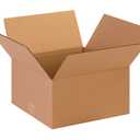 BOX USA Shipping Boxes Medium 13"L x 13"W x 7"H 25-Pack - Corrugated Cardboard Box for Moving, Mailing, Packing, Packaging and Storage