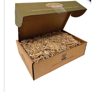 Organic Garden Straw (5lb) | Blue Mountain Hay | Straw Mulch for Raised Bed Gardens, Yard Landscaping, New Lawn Grass Seed Plantings, Tomato & Vegetable Mulch | Covers up to 75 sq ft