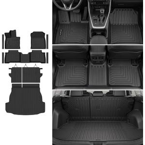 Floor Mats & Trunk Mat & Backrest Mats for 2026 Toyota RAV4 Hybrid(No PHEV)