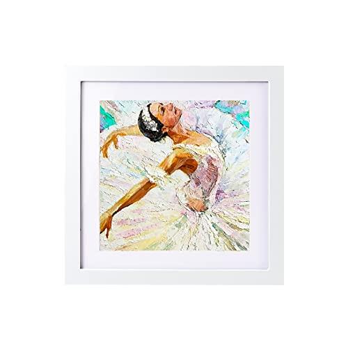 wyooxoo 20x20 Poster Frame Picture Frame White Solid Wood with Plexiglass Gallery Wall Frame for Photos, Artworks, Posters (20x20 (1 Pack), White)
