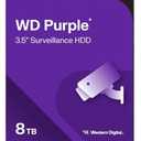 Western Digital 8TB WD Purple Surveillance Internal Hard Drive HDD - SATA 6 Gb/s, 128 MB Cache, 3.5" - WD84PURZ