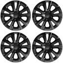 TangMiGe 4-Pack 15 inch Hubcaps Compatible with Toyota Prius 2019-2022, Prius Prime 2020-2022, Corolla Hybrid 2020-2024, fit for 15" Steel Wheel, Rim Cover Skin Hub Cap (Dual-Tone Silver+Black)