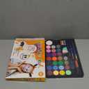 Face Painting Kit for Kids, 24 Colors Water Based Non-Toxic Face Paint with Stencils & Brushes, Professional Body Makeup Set for Halloween, Birthday, Parties with Guide Book Art and Craft Art Supplies