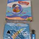 EZIGO Baby Pool Float with Canopy UPF50+ Sun Protection, Inflatable Kids Pool Floats with Ocean Animal Toys for Baby 6-36 Months, Infant Swimming Float with Adjustable Safety Seat for Boys Girls