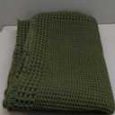 RESARE Christmas Waffle Bathroom Runner Rugs, Super Absorbent Bath Mat Non Slip Washable Quick Dry, Upgraded Ultra Soft Boho Bath Rugs with Tassels for Bedroom Laundry Room, 2'x6'(24"x72"), Green