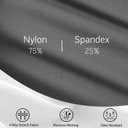 Gym People Workout Leggings for Women No Front Seam High Waisted with Pockets Print Tummy Control Yoga Activewear (Gray, M)