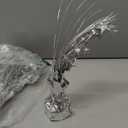 12 Pack Metallic Sliver Foil Spray Centerpieces Stars Brust Table Centerpieces for Wedding Birthday Anniversary Holiday Party Decor, Metallic Star Balloon Wights for Party, Decor for Party