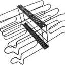 Cabilock 1set Multifunction Kitchen Storage Rack for Pots and Covers Organizer for Home Kitchen Material Easy to Clean Black