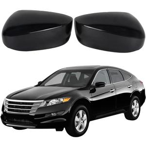 2Pcs Front Driver Side and Passenger Side Rearview Mirror Cover Caps Compatible with Honda Accord 2008 2009 2010 2011 2012 glossy Black