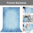 Light Blue Photography Backdrops for Photoshoot, Vintage Abstract Portrait Photo Backdrop, Photo Booth Props 5x7ft