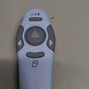 QUI Presentation Clicker Wireless Presenter Remote Clicker for PowerPoint Presentation Remote, PowerPoint Slide Advancer for Mac/Windows/Linux, Google Slide/PPT/Keynote, USB A, Blue