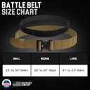Molle Battle Belt – 2-Piece 1000D Nylon Duty Belt for Law Enforcement with Quick-Release Buckle & Outer Tactical Belt